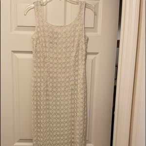 Stenay silk beaded full length sleeveless cocktail gown; size: 4